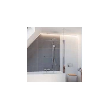 Square 5 paroi fixe pour écran baignoire avec support plafond