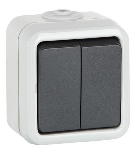 Interrupteur multi-position en saukkue PEHA IP44, gris, D625 WAB