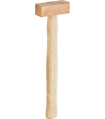 Marteau en cuivre PICARD 500g, forme de masse avec manche en frêne Marteau en cuivre PICARD 500g, forme de masse avec manche en frêne