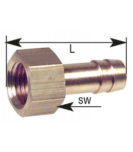 Douille filetee,femelle G 1/8 6mm