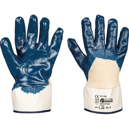 Gants de travail revetement nitril taille 9