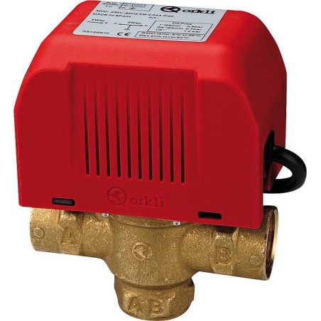 Kit vanne de zone 3 voies Orkli, 5+1, DN25(1") complet avec moteur 230V