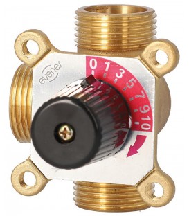 Melangeur 3-voies Easyflow, Type 3A DN25 (1"), Male, Kvs 6,5