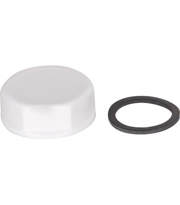Bouchon DN 25 (1") plastique blanc avec joint