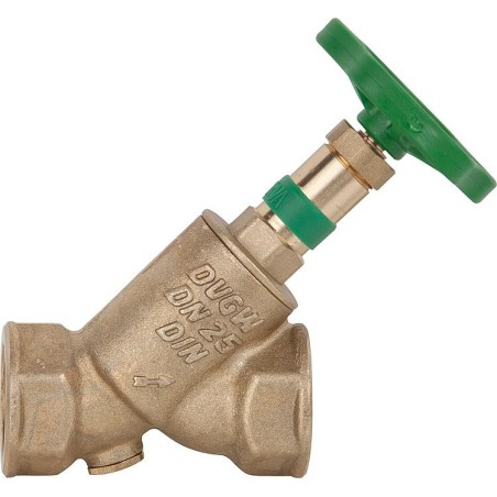 Vanne a siege oblique DIN DVGW avec anti-retour DN 32 1 1/4"
