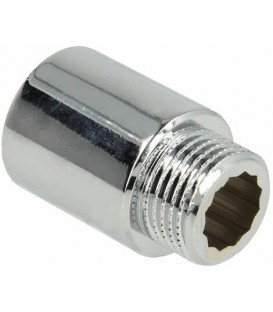 Rallonge de robinet LUX DN 15 (1/2") x 30 mm laiton chromé