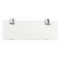 Tablette verre laiton chrome et verre 7 mm