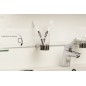 Porte gobelet et support inox et verre Porte gobelet et support inox et verre