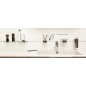 Porte gobelet et support inox et verre Porte gobelet et support inox et verre