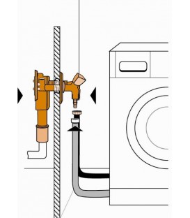 Siphon encastré pour lave-vaisselle BANYO
