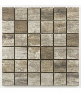 Mosaïque grès cérame pour receveur Vintage - grey - 29,8x29,8 cm - tesselles 4,8x4,8 cm