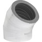 Coude isolant 45°, DN125 avec revêtement aluminium épaisseur 20mm Coude isolant 45°, DN125 avec revêtement aluminium épaisseur 20mm