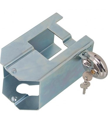 Cadenas pour remorque pour utilisation à l'arrêt et en déplacement, universel, y compris serrure Duskuss avec 2x clés Cadenas pour remorque pour utilisation à l'arrêt et en déplacement, universel, y compris serrure Duskuss avec 2x clés