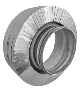 Pièce de réduction d'isolation DN160 x DN125 avec certificat en aluminium, épaisseur de paroi 20mm