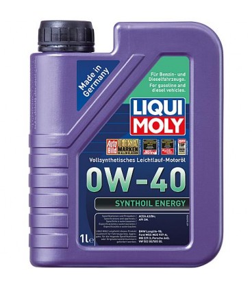 Huile de moteur LIQUI MOLY de synthèse - Energy SAE 0W-40 contenu 1 litre