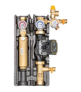 Station solaire Maxi Basic DN25(1") 2 voies, débitmètre Grundfos UPM3 Solar 25-75