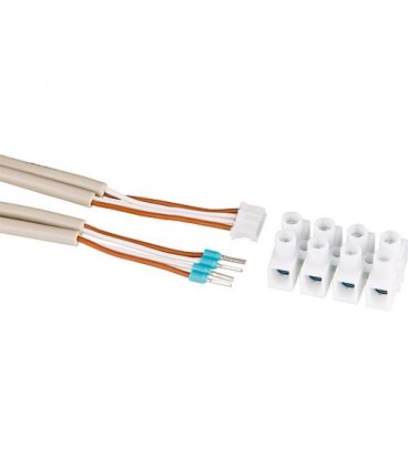 Câble adaptateur PWM/0-10V pour commandes Resol, câble 200mm, avec connecteur et pince Câble adaptateur PWM/0-10V pour commandes Resol, câble 200mm, avec connecteur et pince