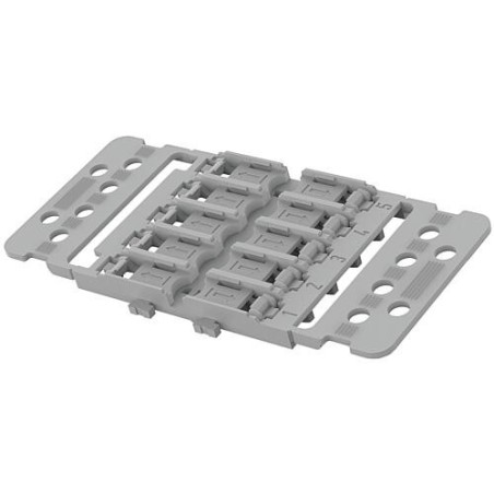 Adaptateur de fixation Wago 5x avec décharge de traction pour connecteur de passage avec levier