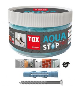 TOX Allzweckdübel Aqua Stop Pro 6x38 mm + Schraube in Runddose VPE: 40