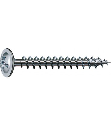 Vis à tête cylindrique Spax Wirox, filetage complet, cruciforme PZ2, 4,0x25, UE 3000