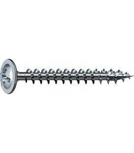 Vis à tête cylindrique Spax Wirox, filetage complet, cruciforme PZ2, 4,5x40, UE 1000