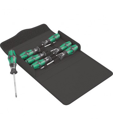 Jeu de tournevis WERA Kraftform Plus 7 pièces fendues, Phillips Pozidriv, TORX® Jeu de tournevis WERA Kraftform Plus 7 pièces fendues, Phillips Pozidriv, TORX®