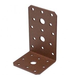 Winkelverbinder DURAVIS® 100 x 60 x 60 mm, Material: Stahl, sendzimirverzinkt, Oberfläche: rostbraun