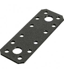 Flachverbinder DURAVIS® 96 x 35 x 2,5 mm, Material: Stahl, sendzimirverzinkt, Oberfläche: schwarz-diamant