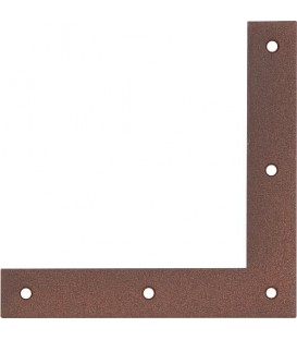 Eckwinkel DURAVIS® 120 x 120 x 20 mm, Material: Stahl, sendzimirverzinkt, Oberfläche: rostbraun
