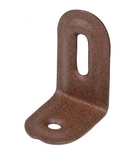 Verstellwinkel DURAVIS® 2 x 40 x 22 mm, geprägt, Material: Stahl, blau verzinkt, Oberfläche: perlbeige RAL 1035