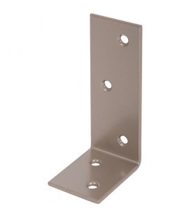 Balkenwinkel DURAVIS® 40 x 80 x 30 mm, ungleichschenklig, Material: Stahl, blau verzinkt, Oberfläche: perlbeige RAL 1035