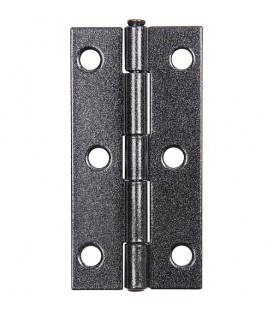 Scharnier DURAVIS80 40  1,25 mm, Material: Stahl, blau verzinkt, Oberfläche: schwarz-diamant, mit vernietetem Edelstahlstift