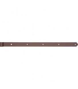 Ladenband DURAVIS® 800 ⌀ 16 mm, gerade, Abschluss abgerundet, Material: Stahl, blau verzinkt, Oberfläche: rostbraun