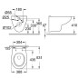 Pack Bati support geberit et Wc suspendu Grohe bau
