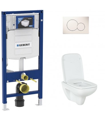 Pack Bati support Geberit et WC-suspendu, sans rebord Renova