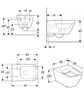 Pack Wc suspendu Geberit sigma