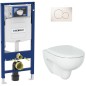 Pack Bati support Geberit et CombiPack Geberit Renova WC-suspendu sans rebord