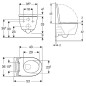 Pack Bati support Geberit et Combi-Pack Geberit iCon WC-suspendu, blanc, sans rebord
