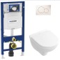 Pack Bati support Geberit et Pack WC Villeroy Boch O. NOVO WC suspendu compact