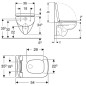Pack Bati support Geberit et Combi-Pack Geberit Renova Plan WC-suspendu