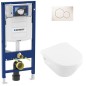 Pack Bati support Geberit et WC suspendu Architectura XL sans bord de rincage