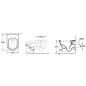 Pack Bati support Geberit et Pack combi V&B Architectura WC suspendu Direct Flush