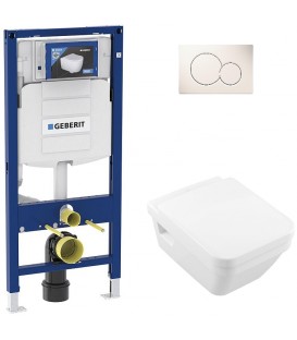Pack Bati support Geberit et Pack WC Villeroy Boch O. NOVO WC suspendu compact