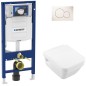 Pack Bati support Geberit et Pack combi V&B Architectura WC suspendu Direct Flush