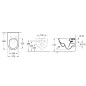 Pack Bati support Geberit et Combi-Pack V&B Subway 2.0 WC suspendu