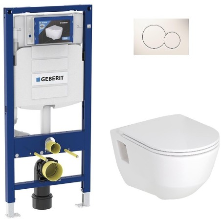 Pack Bati support Geberit et Pack WC Villeroy Boch O. NOVO WC suspendu compact