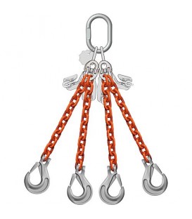 Chaîne de butée 4 brins, 14,0/10,0t, 13 mm longueur 3 m