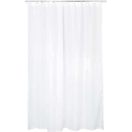 Rideau de douche EGZONA blanc neige 1200 x 2000 mm, 8 œillets