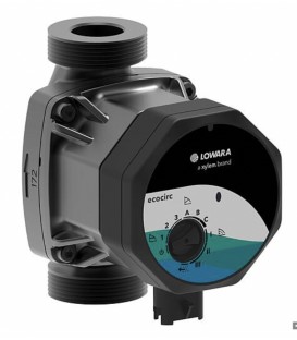 Circulateur de chauffage Lowara ecocirc M 15-6, DN15 (1/2"), PN 10, 230 V, longueur 130 mm