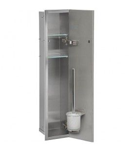 Niche à encastrer pour WC acier inoxydable à carreler Zero 800 1 porte à droite